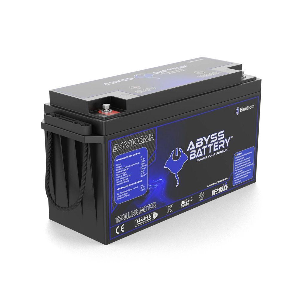 ABYSS Group 49 – Deep Cycle + Trolling w/Bluetooth | AB-24V100-BT  AVAILABLE FOR DROP-SHIP, *3 UNIT MINIMUM FOR FREE FREIGHT.