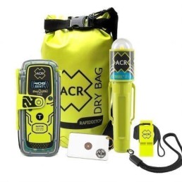 ACR 2347 | ResQLink View (PLB-425) Kit, C-strobe H2O, Signal Mirror, RapidDitch Dry Bag, Rescue Whistle.
