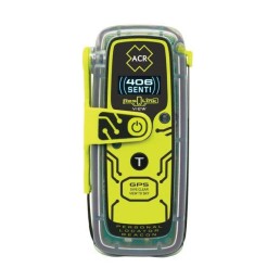 ACR RESQLINK VIEW PLB-425 Class 2 Manual Buoyant Personal Locator Beacon with Digital Display, 16.4 ft at 1 hr, 33 ft at 10 min, ACR-Treuse (High Visibility Yellow)|2922