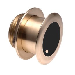 AIRMAR Tilted Element B175C 1 kW 130 to 210 kHz High Bronze Fixed 12 deg Tilted Chirp-Ready Through-Hull Depth and Temperature Transducer | B175C-12-H