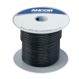 ANCOR Tinned Copper Wire, 16 AWG (1mm2), Black - 100ft | 102010