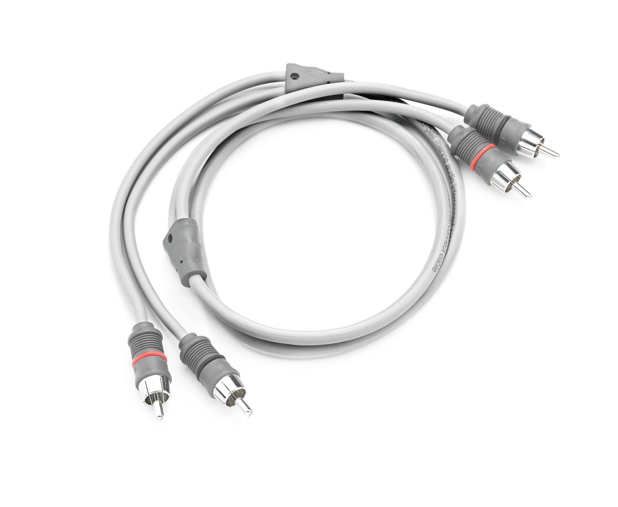 CLARION 2-ch Twisted-Pair Marine Audio Interconnect w/ Molded Connectors – 3 ft. / 0.91 m | 92796
