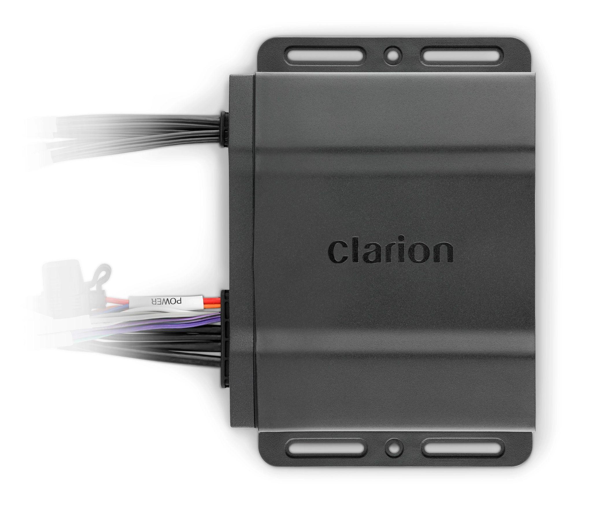 CLARION Hideaway Marine Source Unit for use with NMEA 2000 MFD or CMR Remote. Features: Global AM/FM Tuner, NOAA Weather Radio, *SiriusXM-Ready, Bluetooth 5.0, USB 2.0 (2.1A charging), Aux Input, Buil