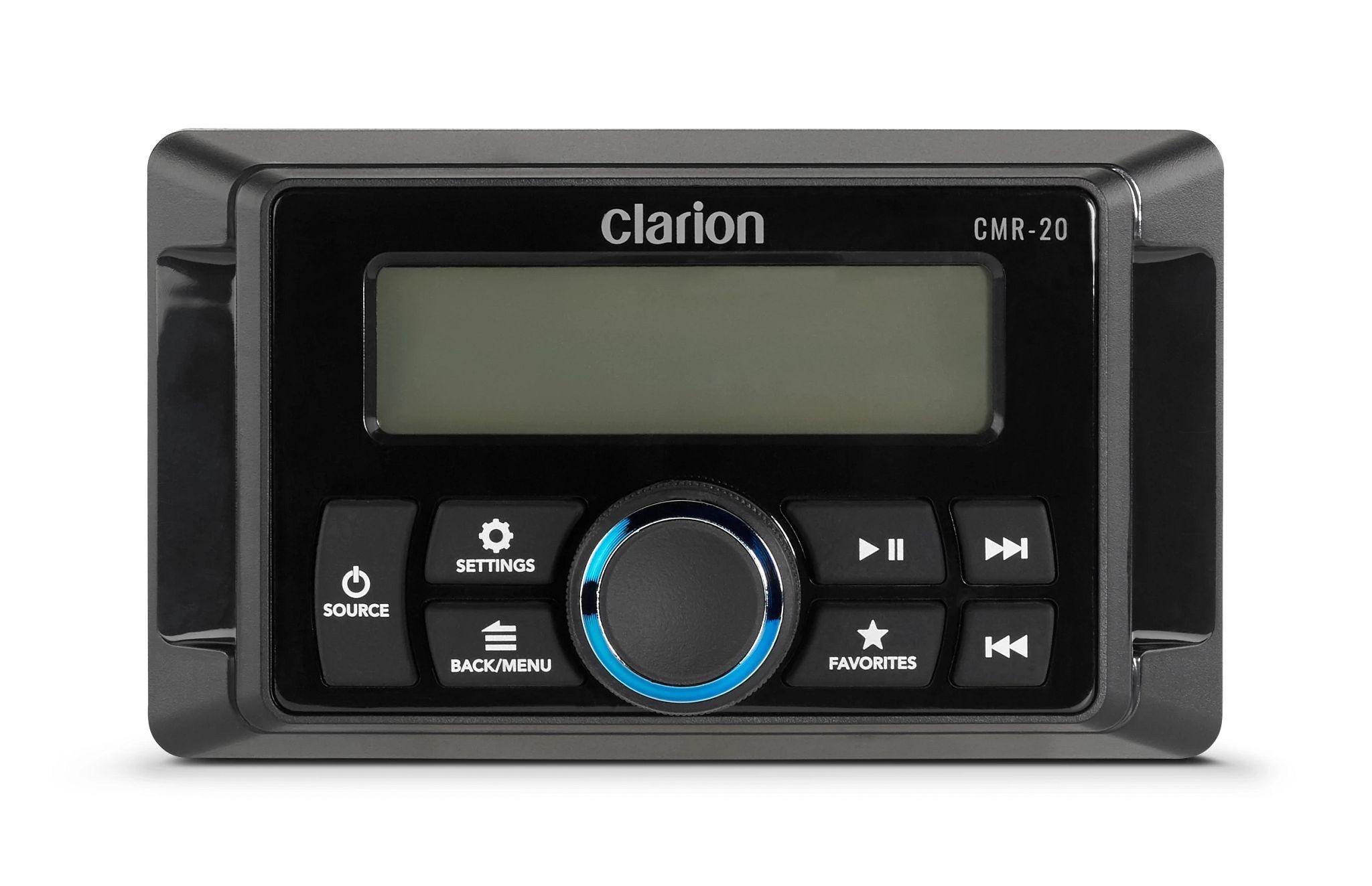 CLARION Marine Wired Remote (IP67 rated) with 2.44-inch (62 mm) Monochrome LCD Display – Compatible with CMM-20, CMM-30 & CMM-30BB | 92808