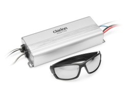 CLARION Compact Mono Subwoofer Amplifier - Rated Power (1% THD+N, 14.4V): 200W x 1 @ 4 ohms / 300W x 1 @ 2 ohms - Features: variable Low-Pass Filter and variable Bass Boost | 92762