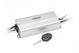 CLARION Compact 4-Channel Full-Range Amplifier - Rated Power (1% THD+N, 14.4V): 50W x 4 @ 4 ohms / 75W x 4 @ 2 ohms / 150W x 2 bridged @ 4 ohms - Features: variable High-Pass Filters for each channel