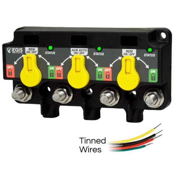 EGIS Triple XD Series - 3X Flex Relay/ACR/LVD w/Knobs - Tinned Wires, bulk | 8730-1111B