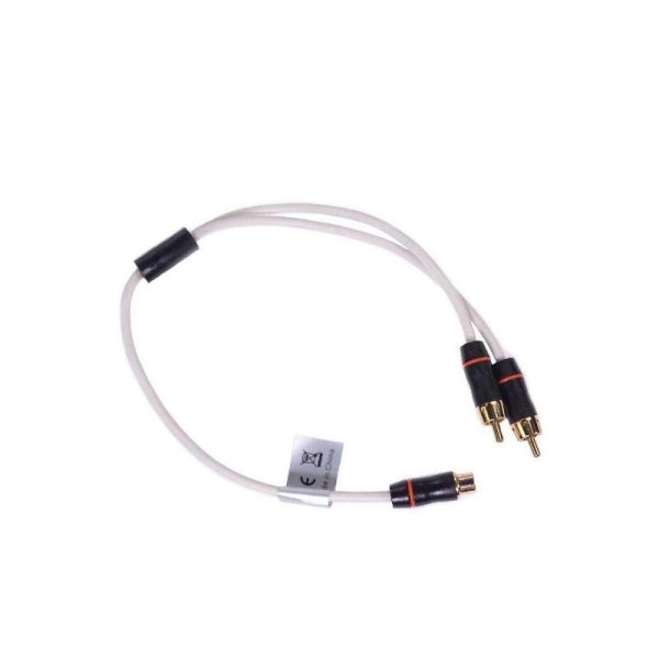 FUSION MS-RCAYM Female to Dual Male RCA Splitter Cable, 0.9 ft|010-12621-00