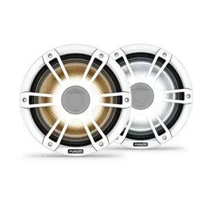 Fusion® Signature Series 3i Marine Speakers, 8.8″ 330-watt CRGBW Coaxial Sports White Marine Speakers (Pair) | 010-02773-10