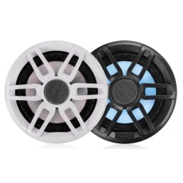 FUSION XS-FL77SPGW XS Series 7.7 in 260 W 4 Ohm 2-Way Sports Marine Speaker with LED, Gray and White|010-02197-20