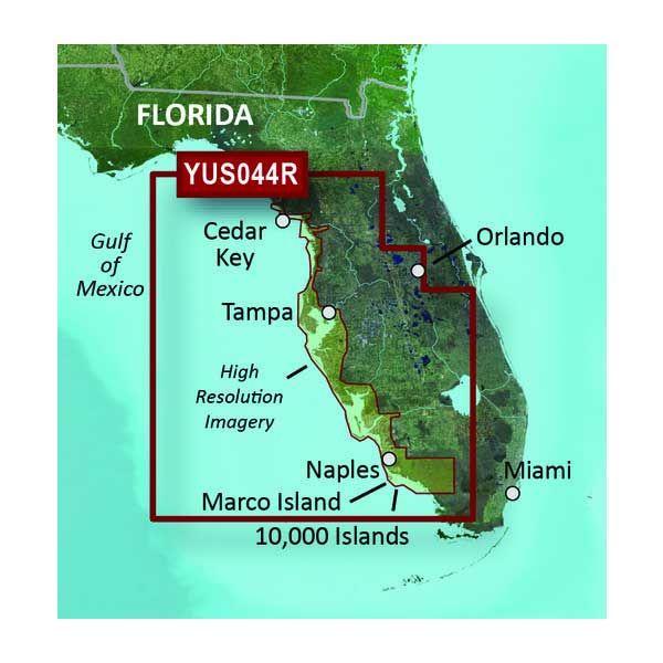 GARMIN YUS044R BlueChart G2 HD MicroSD Card Regular Chart, Florida Gulf Coast|010-C1140-20