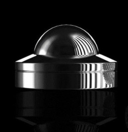 GOST Xtreme Mini Dome Stainless Steel Camera: Camera Housing made of Solid 316 Hand Polished Stainless Steel to a mirror finish, Measuring just 2.7