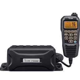 ICOM Black box marine VHF fixed mount with black Command Mic | M400BB