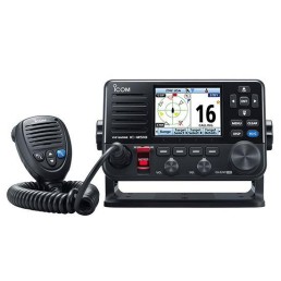 ICOM Black Fixed Mount 25W Class D DSC Front/Rear mic radio with color display | M510 11 USA
