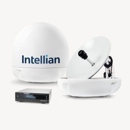 Intellian i5P (Auto Skew) Linear System with 53cm (20.8 inch) Reflector & Universal Quad LNB | B4-519Q