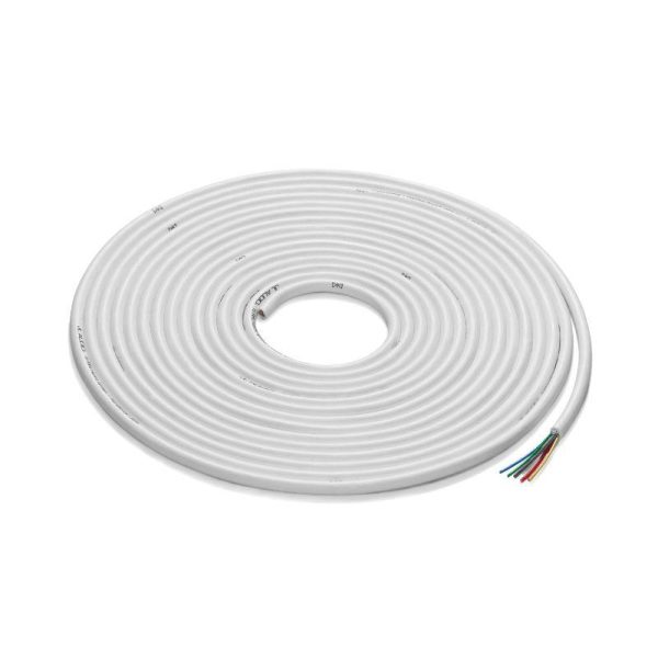 JL AUDIO (2) 16 AWG OFC Copper Speaker Leads, (4) 20 AWG OFC Copper Illumination Leads Oxygen Free Copper Multifunction Cable, White, 25 ft | 90955