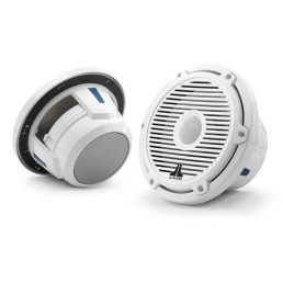 JL AUDIO M6-770X-C-GwGw 7.7 in 100 W 4 Ohm 2-Way Marine Coaxial Speaker, Gloss White Trim Ring and Classic Grille | 93728