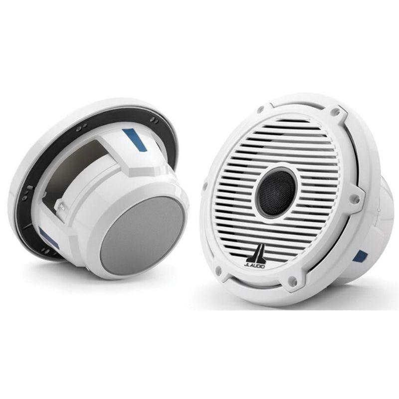 JL AUDIO M6-770X-C-GwGw 7.7 in 100 W 4 Ohm 2-Way Marine Coaxial Speaker, Gloss White Trim Ring and Classic Grille | 93728