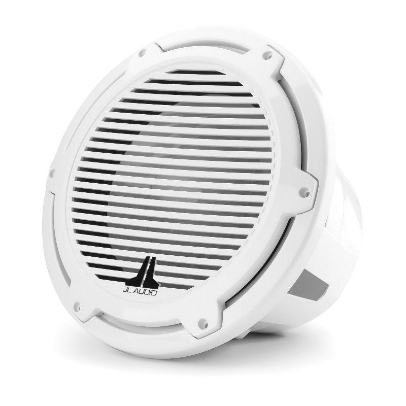 JL AUDIO M7-12IB-C-GwGw-4 12 in 600 W 4 Ohm Marine Subwoofer Driver, Gloss White Trim Ring and Classic Grille | 93669