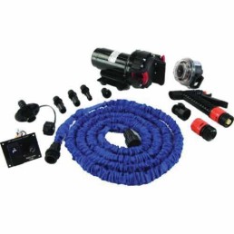 JOHNSON PUMPS 5.2WD KIT W/BLUE COLLAPSIBLE HOSE (NO PANEL SWITCH OR BULKHEAD FITTING) | 6260616