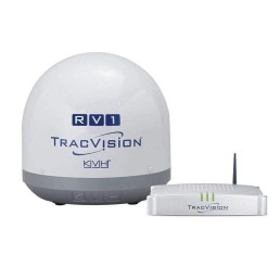 TracVision RV1 with IP-enabled TV-Hub A+; Circular LNB with Stacked Dual-output; for N. American Services (DIRECTV, DISH Network & Bell TV); FREE DIRECTV US or DISH Network Receiver included | 01-0367