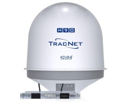 KVH TracNet H90 Wi-Fi/Cellular/Satellite Ku-band Antenna w/TracNet Hub+ W/BDU Single-Cable, No Labels - For boats 90+ feet (27+ meters) | 01-0441-12 *SPECIAL ORDER ITEM *LTL FREIGHT CHARGES APPLY​