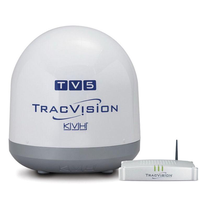 KVH TracVision TV5 48 dBW Satellite TV Antenna System with IP-Enabled TV-Hub A|01-0364-07 – SHIPPING CHARGES APPLY