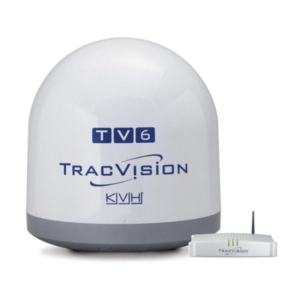KVH TracVision TV6 46 dBW Satellite TV Antenna System with IP-Enabled TV-Hub A | 01-0369-07 - SHIPPING CHARGES APPLY