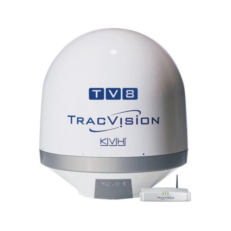 KVH TracVision 01-0386-07,  TV8 with IP-enabled TV-Hub A+; Circular LNB with Stacked Dual-output; for N. American Services | 01-0386-07 – SHIPPING CHARGES APPLY