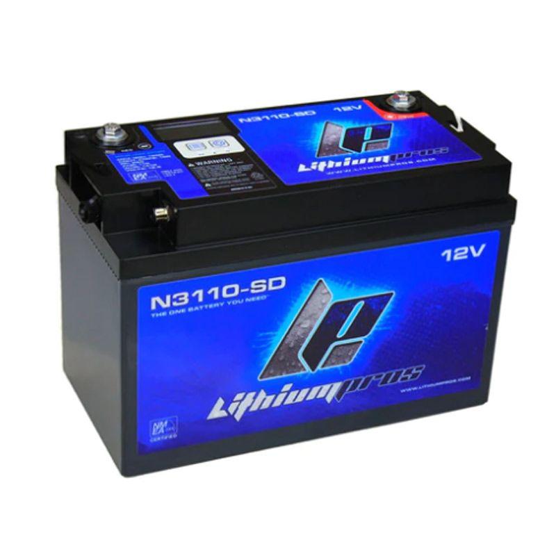 LITHIUM PROS LP Powerpack, 12.8V/110 Ah with N2K and display (Starting/Deep cycle, Grp 31)  | N3110-SD – AVAILABLE FOR DROP-SHIP.  FREE FREIGHT.