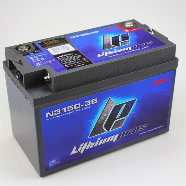 LITHIUM PROS LP Powerpack, 38.4V/65 Ah with N2K and display (Trolling/Deep cycle, Grp 31) | N3150-36D – AVAILABLE FOR DROP-SHIP.  FREE FREIGHT.