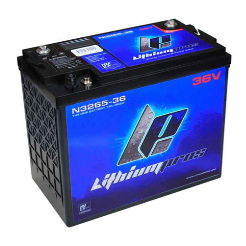 LITHIUM PROS LP Powerpack, 38.4V/65 Ah with N2K and display (Trolling/Deep cycle, Grp GC12) | N3265-36D – AVAILABLE FOR DROP-SHIP.  FREE FREIGHT.