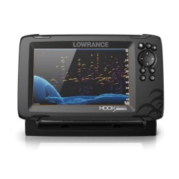 LOWRANCE Hook Reveal 7 7 in LED 4000 US Lake Map Fishfinder/Chartplotter with TripleShot Skimmer Transducer, Pure White | 000-15513-001