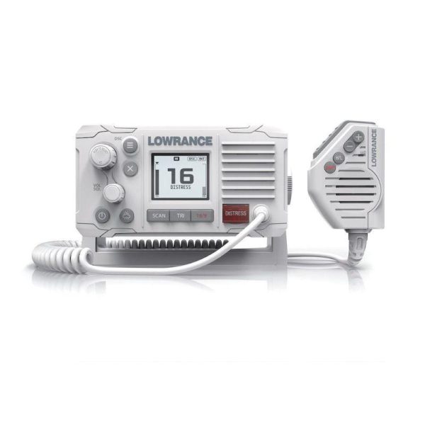 LOWRANCE White Backlight Link-6 VHF DSC Marine Radio|000-13544-001