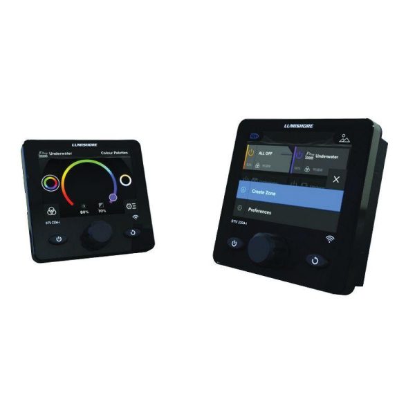 LUMISHORE Lumi-Link STV 2204i 3.5 in Full Color LCD Display IP68 Dash Mount Display with Full Color Change Controller, 10.5 to 31 VDC|60-0369