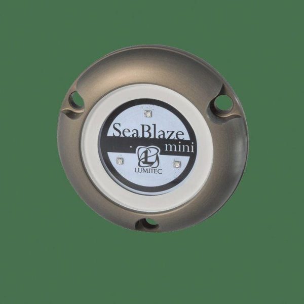 LUMITEC SeaBlaze Mini 12 W 10 to 30 VDC 890 Lumens Non-Dimmable LED Underwater Light, Anodized Aluminum, White|101245