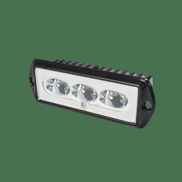 LUMITEC CapriLT 16 W 10 to 30 VDC 1000 Lumens Flush Mount Non-Dimmable LED Flood Light, Black, White|101289