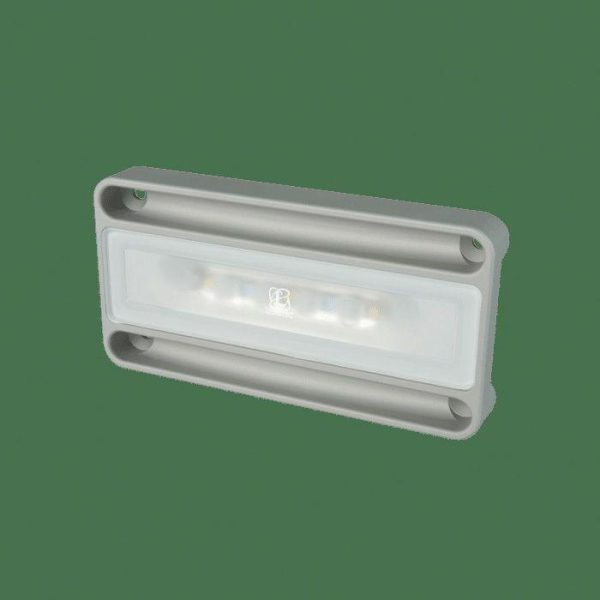 LUMITEC NevisLT 16 W 10 to 30 VDC 1000 Lumens Non-Dimmable LED Utility Light, Brushed, White|101296