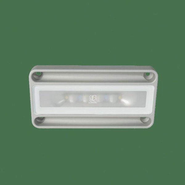 LUMITEC NevisLT 16 W 10 to 30 VDC 1000 Lumens Non-Dimmable LED Utility Light, Brushed, White|101296