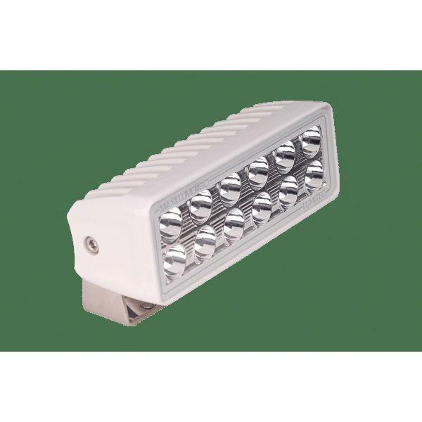 LUMITEC Maxillume h60 60 W 10 to 30 VDC 6000 Lumens Trunnion Mount Dimmable LED Flood Light, White, White|101334