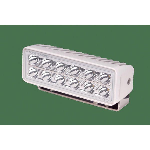 LUMITEC Maxillume h60 60 W 10 to 30 VDC 6000 Lumens Trunnion Mount Dimmable LED Flood Light, White, White|101334
