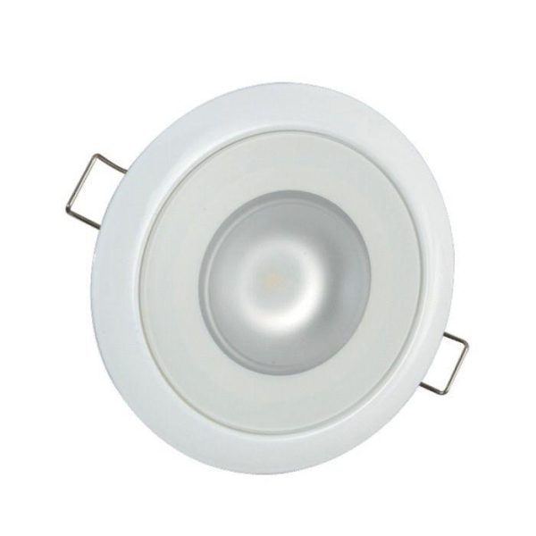 LUMITEC Mirage 6 W 10 to 30 VDC 305 Lumens Flush Mount LED Down Light, White, Spectrum RGBW|113127
