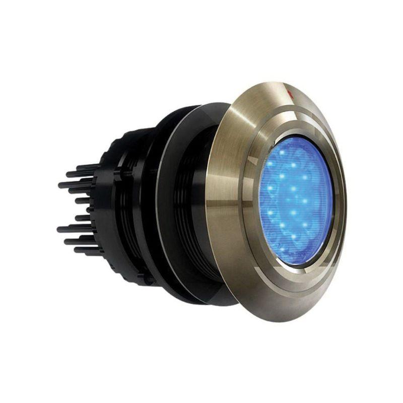 OCEAN LED 3010 XFM HD Gen2 Pro Series 9 to 32 VDC, 90 to 270 VAC 19600 Lumens Thru-Hull Flush Mount Exchangeable LED Underwater Light, Midnight Blue | 001-500749