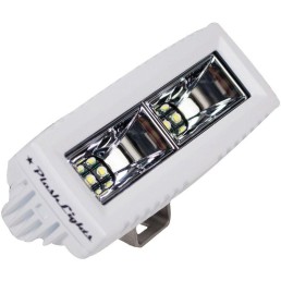 PLASHLIGHT 20 W 9 to 36 VDC 2600 Lumens 2-LED Low Profile Spreader Light, Dupont Marine White Coated|20-LP-SP-WHT