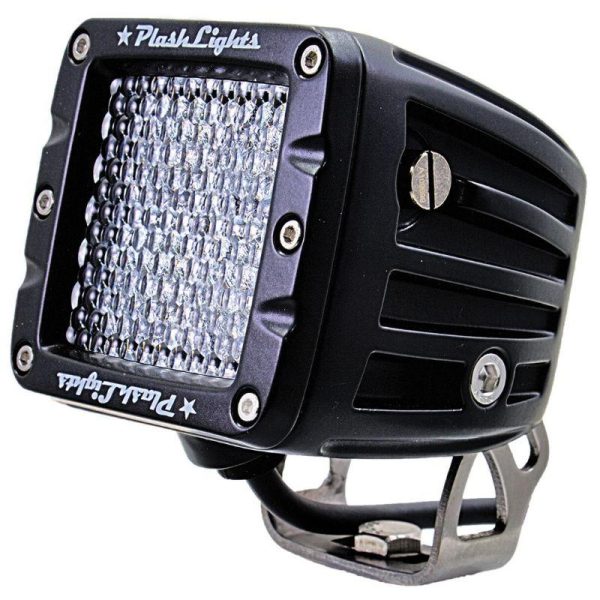 PLASHLIGHT 40 W 9 to 36 VDC 5200 Lumens 160 deg Diffused 4-LED Cube Light Kit, Dupont Black Coated|40-D-K