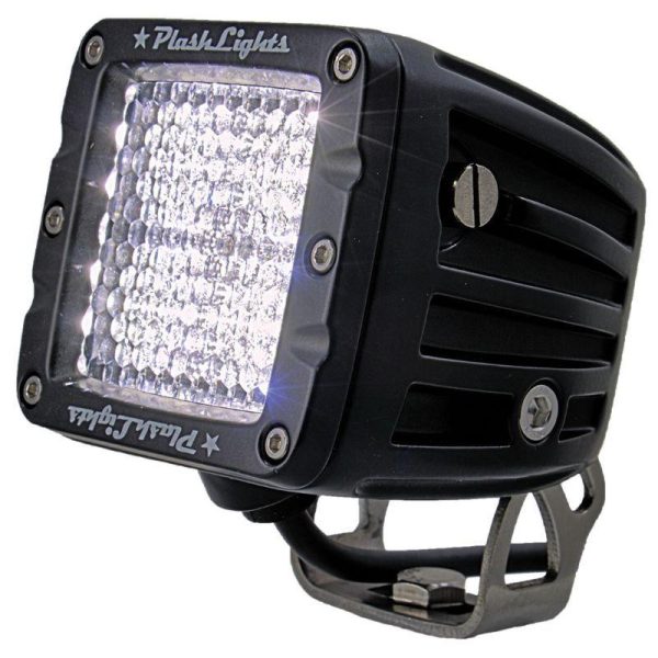 PLASHLIGHT 40 W 9 to 36 VDC 5200 Lumens 160 deg Diffused 4-LED Cube Light Kit, Dupont Black Coated|40-D-K