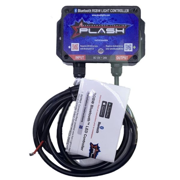 PLASHLIGHTS RGBW Bluetooth™ LED Light Controller - Waterproof | BT-60W-RGBW