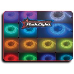 PLASHLIGHTS 12V RGB Color Changing Waterproof Flexible Light Strip - IP68 - 26' | FLS-RGB-68-26FT