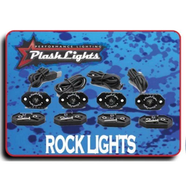 PLASHLIGHT 9 W 9 to 24 VDC 1240 Lumens Surface Mount LED Rock Light Kit, AkzoNobel Polyester Powder Black Coated Housing, Green|RL-GRN-K