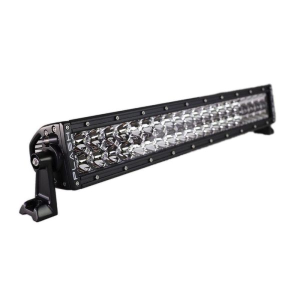 PLASHLIGHT XX Series 200 W 9 to 36 VDC 12600 Lumens Combination Beam 40-LED 20 in Straight Double Row Light Bar, AkzoNobel Marine Black Polyester Powder Coated|XX-20-5W